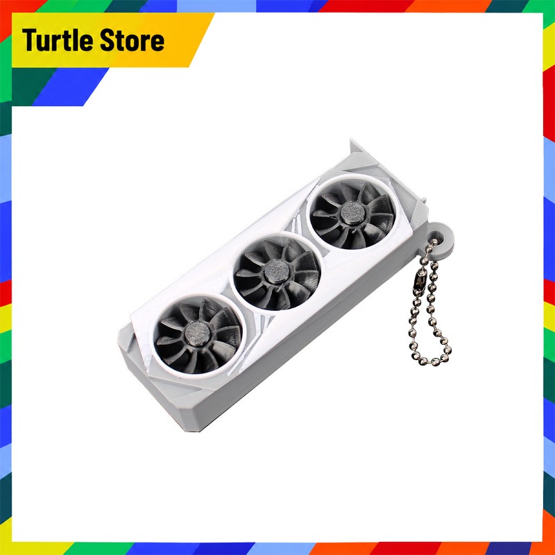 3D Printing Keychain - Tarjeta gráfica Delta Force, modelo en
