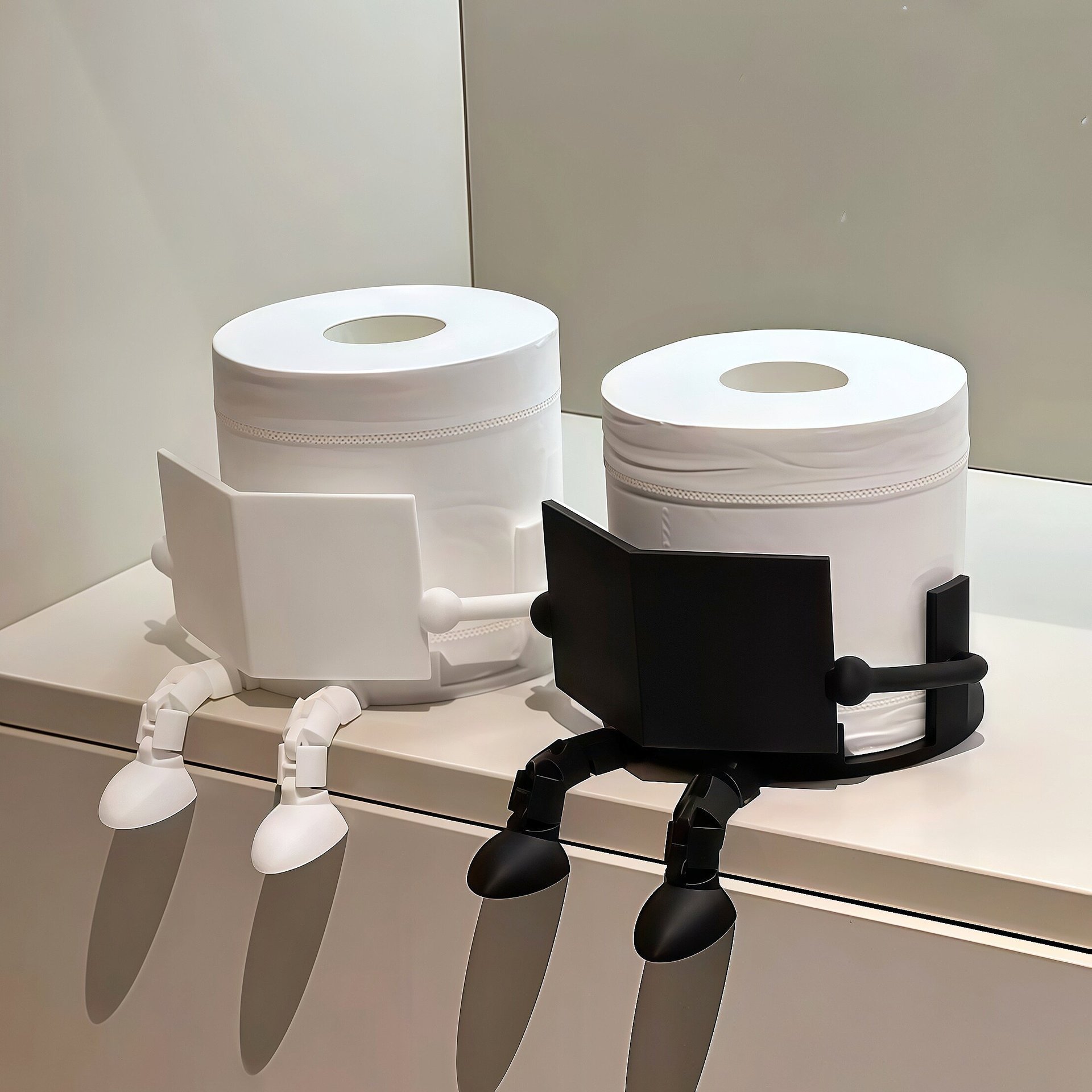 3D Printing Household Items - Portarrollos de papel impreso en 3D