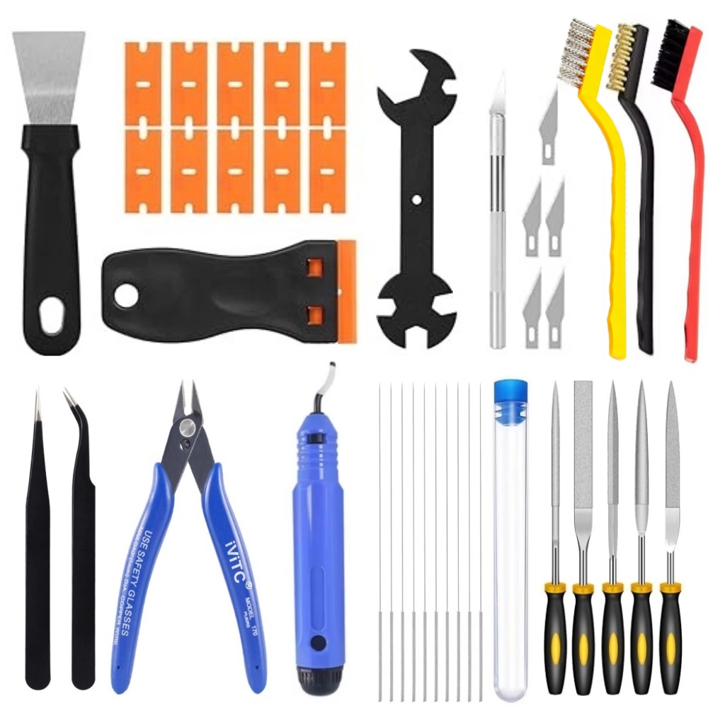 3D Printing Files - 40 Herramientas para Impresora 3D, Raspador,
