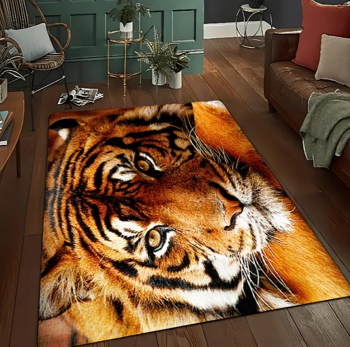 3D Printing Tablet - Alfombra con estampado de tigre en
