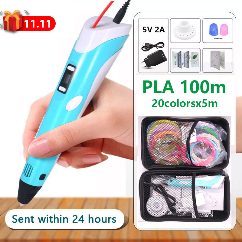 3D Printing Pen For Kids - Bolígrafo 3D para niños con filamento