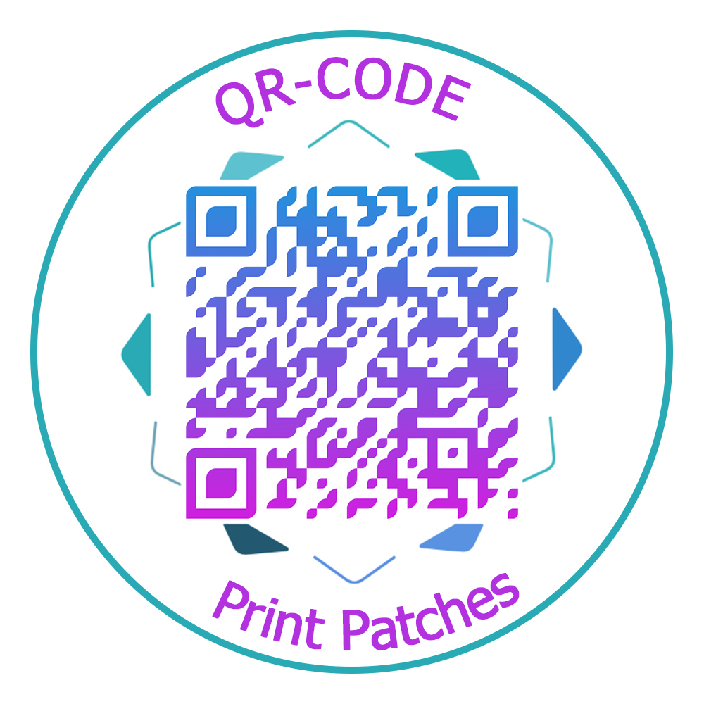 3D Printing Qr Codes - Parches de código QR personalizados, parches