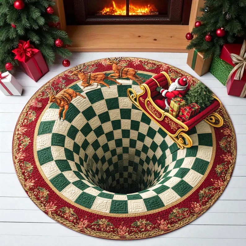 3D Printing Tablet - Alfombra Circular de Papá Noel con