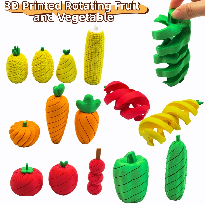 3D Printing Household Items - Serie de Juguetes Antiestrés de Frutas