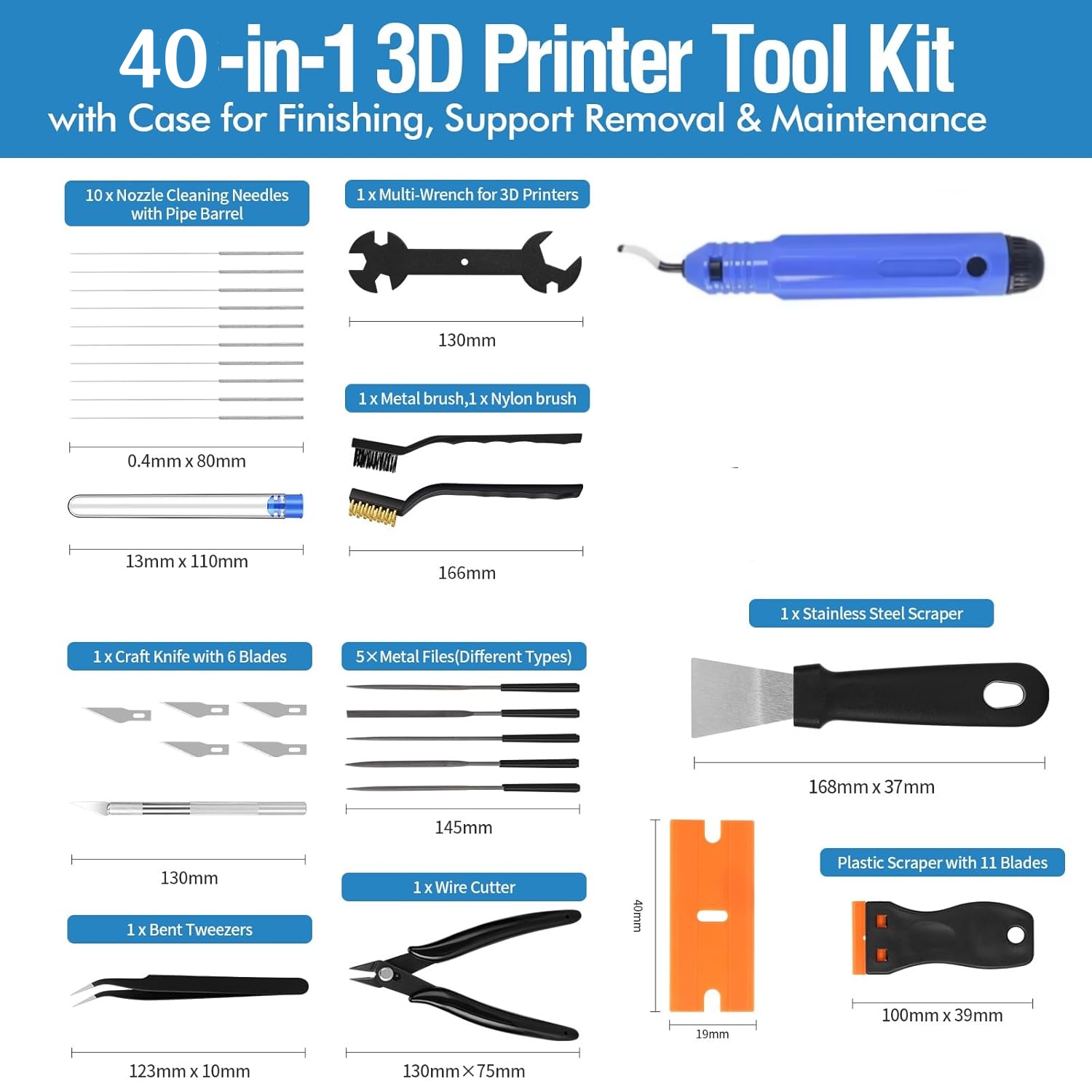 40 Herramientas para Impresora - 3D Printing Files reseña y precio