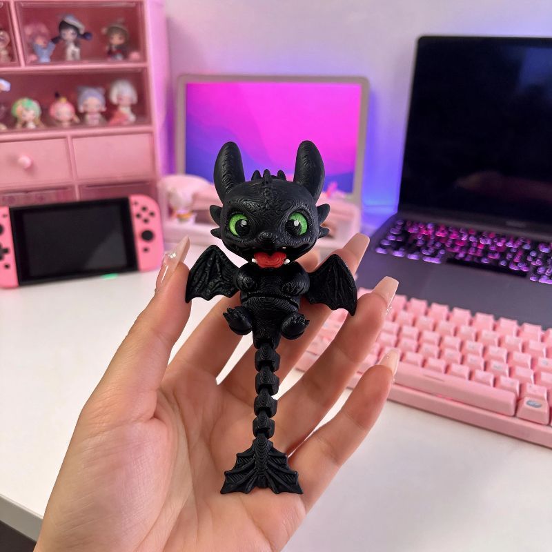 Colgante de Dragón Articulado  - 3D Printing Keychain reseña y precio