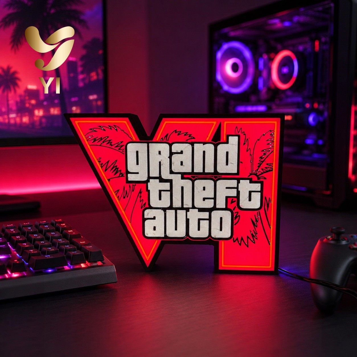 En stock: Luz ambiental GTA 6  - 3D Printing Household Items reseña y precio