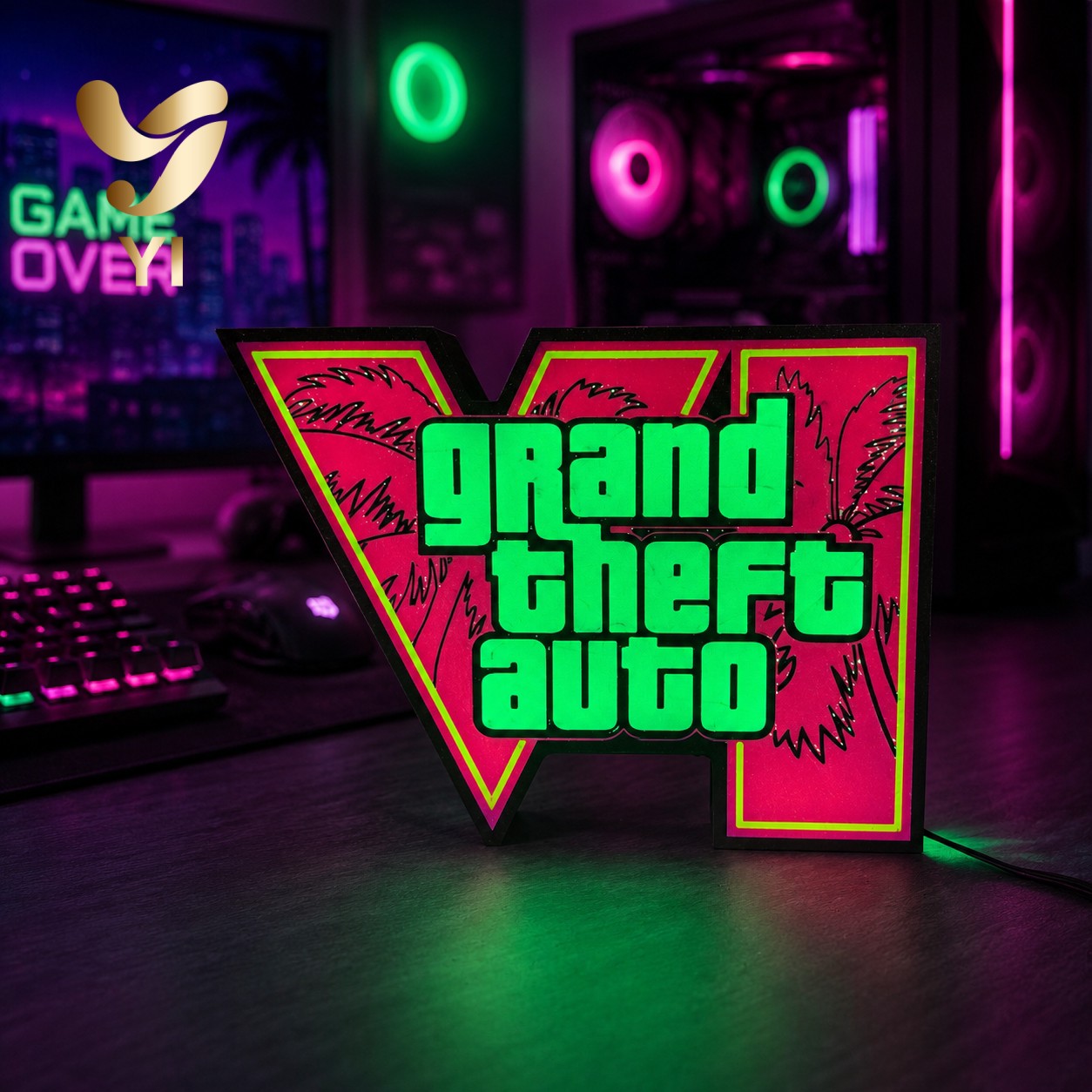 En stock: Luz ambiental GTA 6  - 3D Printing Household Items reseña y precio