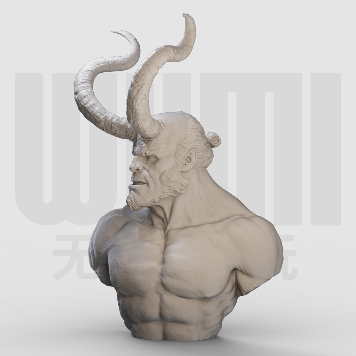 Busto de Hellboy en miniatura, - 3D Printing For Dummies reseña y precio
