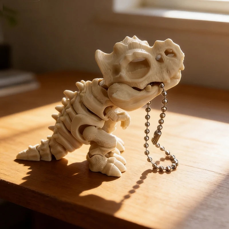 Modelo de esqueleto de Tiranos - 3D Printing Keychain reseña y precio
