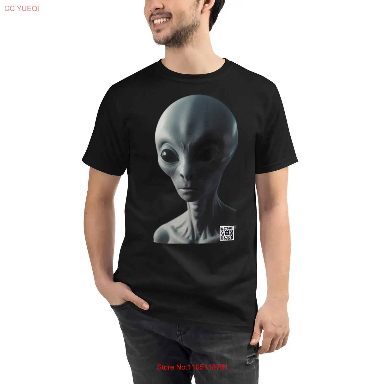 Camiseta Alien orgánica, cámar - 3D Printing Qr Codes reseña y precio