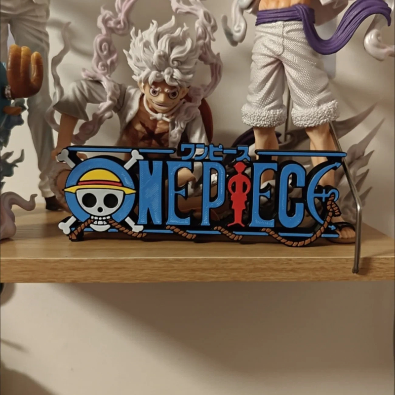 Logotipo 3D de One Piece, Letr - 3D Printing Household Items reseña y precio