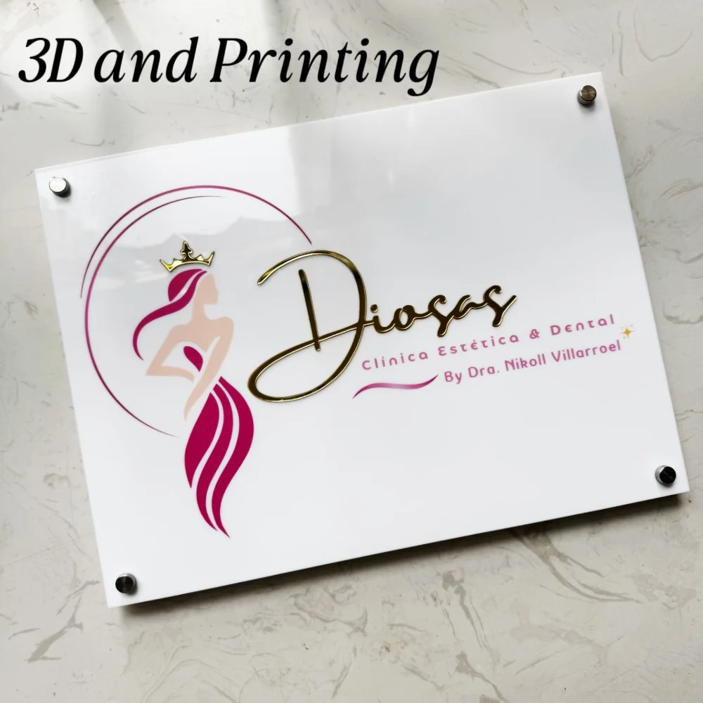Letrero moderno de acrílico bl - 3D Printing Qr Codes reseña y precio