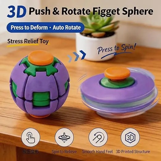 Juguete giratorio viral impres - 3D Printing Viral reseña y precio