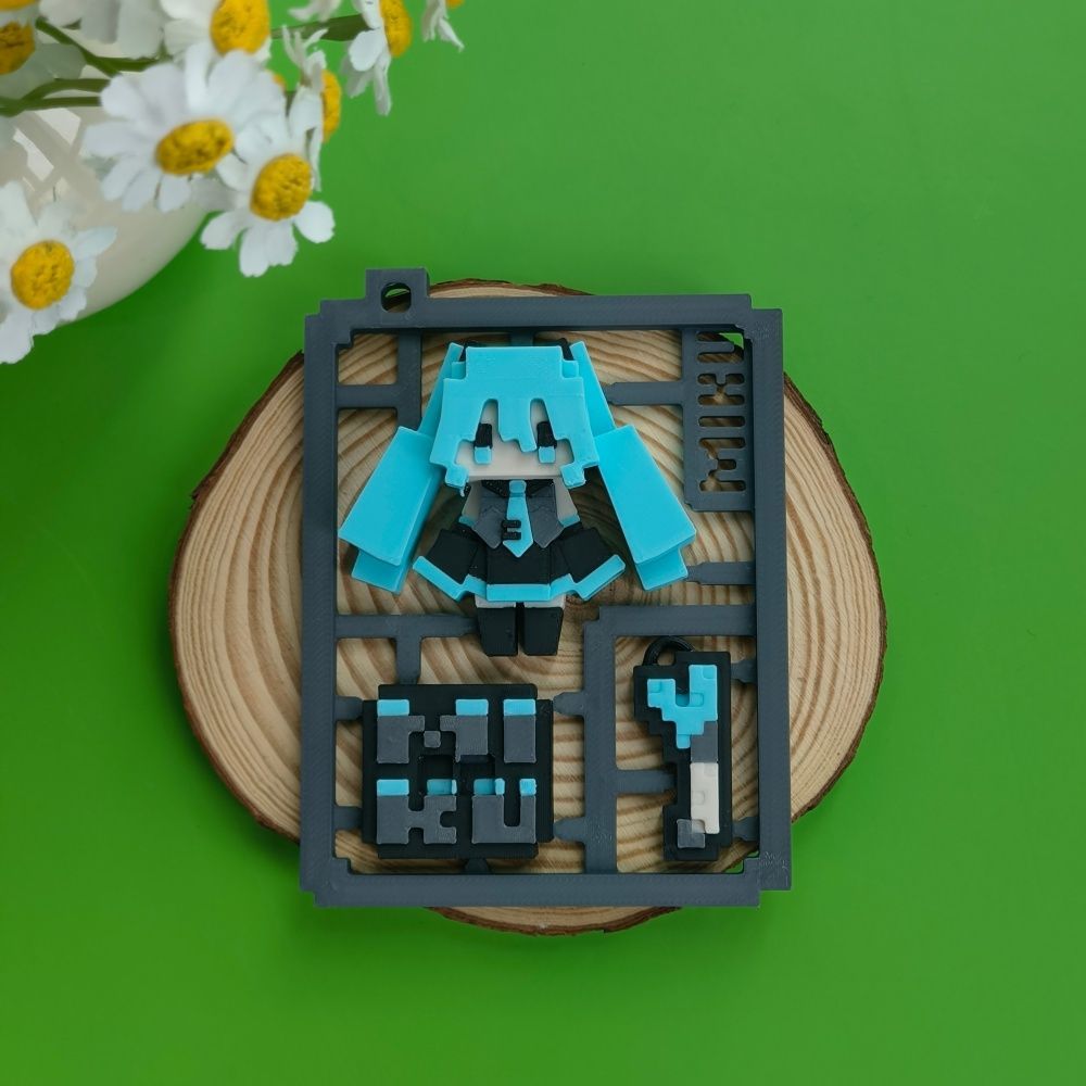 Modelo semiensamblado de Hatsu - 3D Printing Model Free reseña y precio